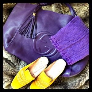 Gucci Soho Tote Large Purple